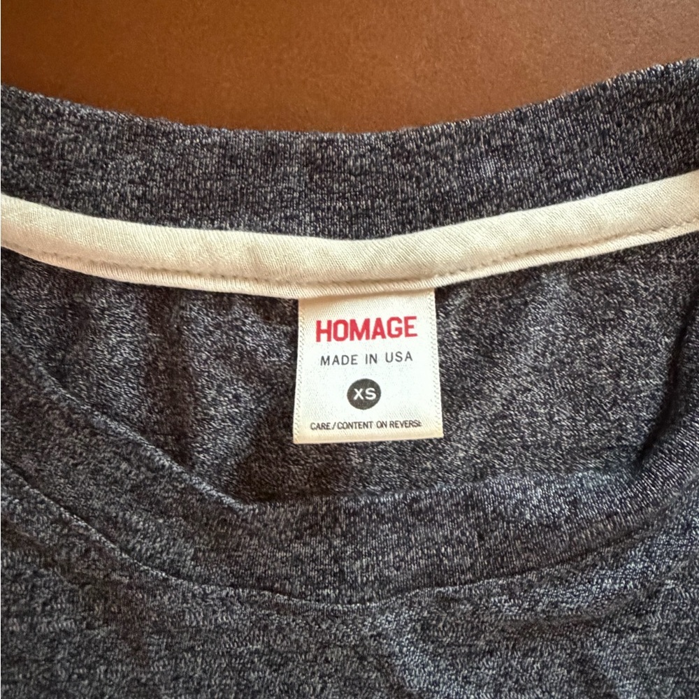 Homage Women’s Script Ohio Sleeveless Muscle Tank - Charcoal Gray - Picture 3 of 4